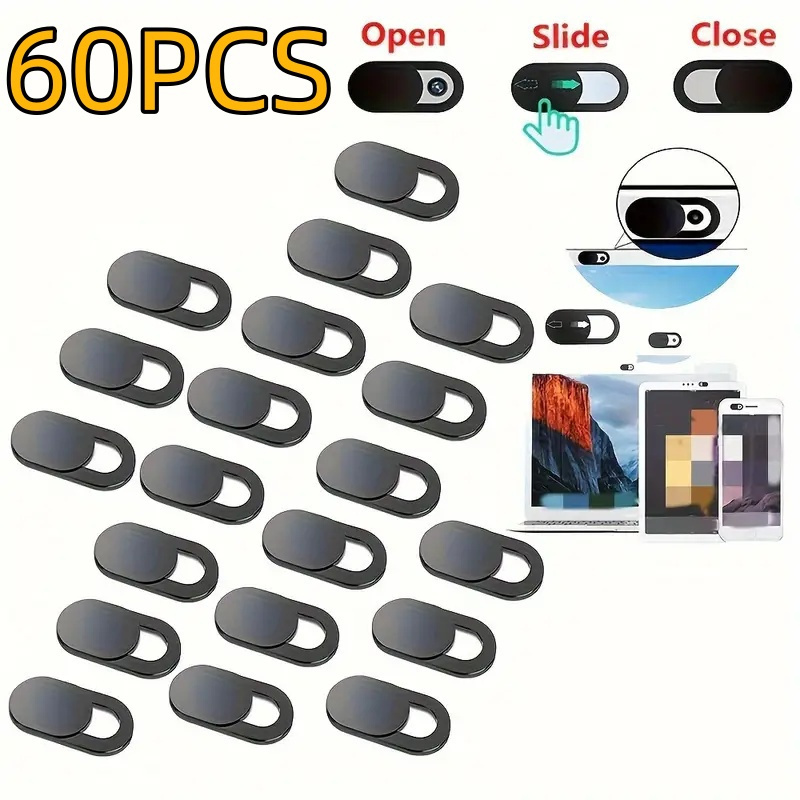TEMU /60pcs Of Camera Protection Covers, Camera Privacy Sliders, Camera Sliders For Mobile Phones And Laptops, Suitable For Laptop Camera Protection,