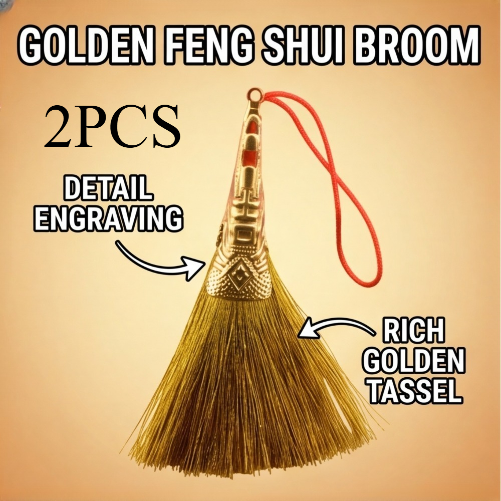 TEMU 2pcs Hanging Ornament Red Golden Tassel Shui Decor Protection Wealth Housewarming Exquisite Decorative Gift