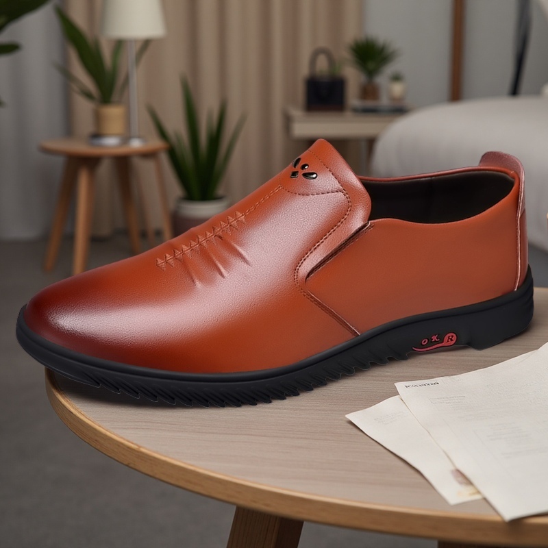 Classic Comfort Men's Shoes & Boots, Dual-Purpose for Work and Commute, Suitable for 11 Occasions, Slip-Resistant Lightweight Classic Office Casual Wear