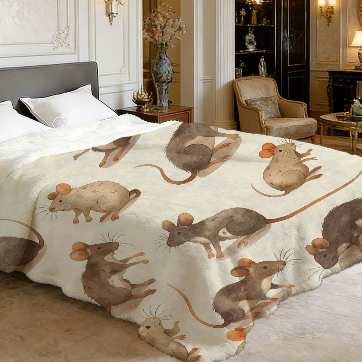 rat blanket sold on Temu United States