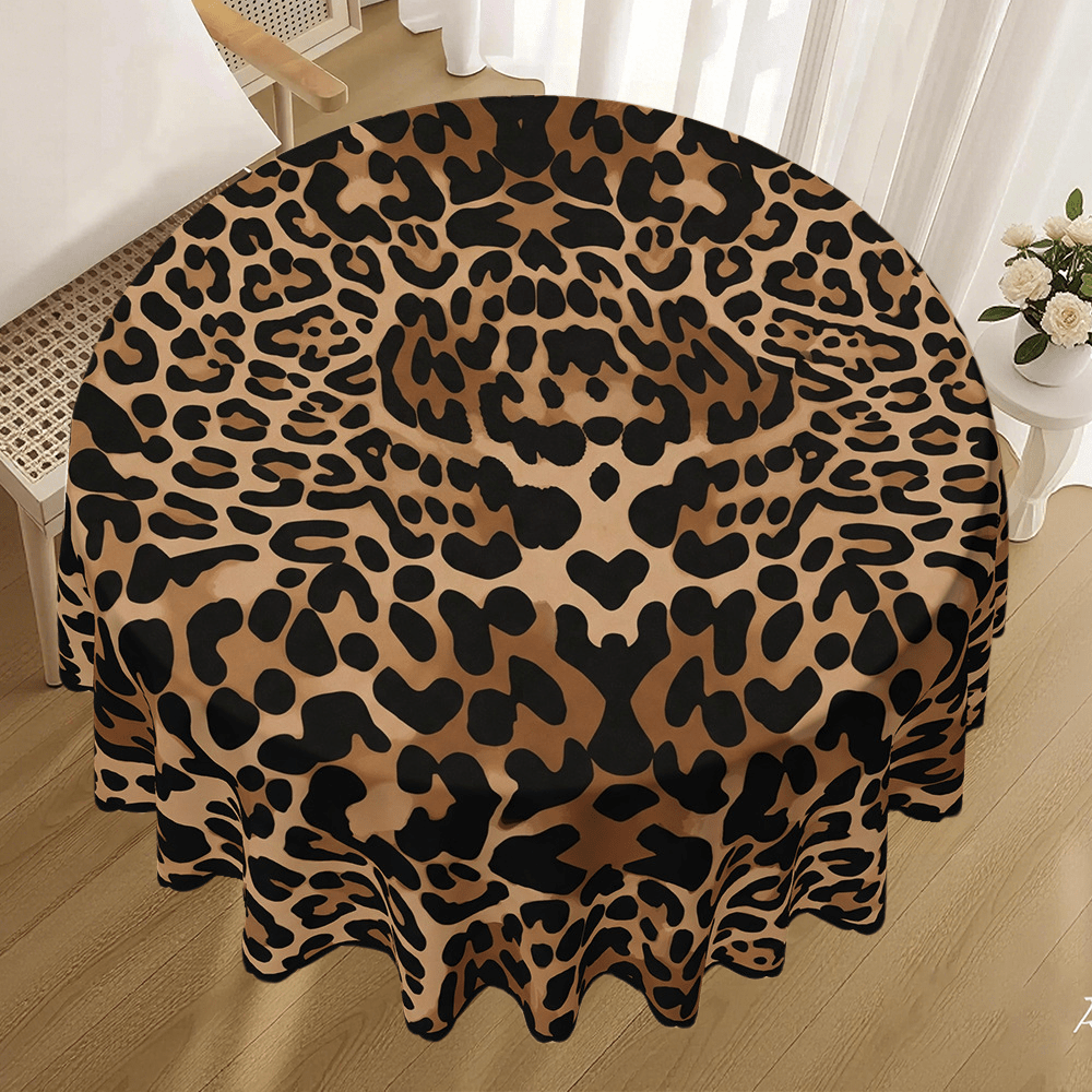TEMU 1pc, Print Art Tablecloth, Suitable For Indoor/outdoor Picnic Tablecloth, Outdoor Camping, Holiday Party Decoration, Kitchen Dining, Home Decor,