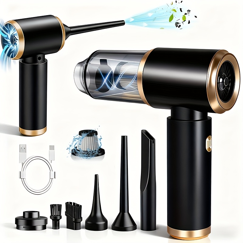 powerful cordless handheld vacuum cleaner with blow suction function usb rechargeable cordless mini vacuum suitable for home car office lightweight portable sweeper with filter dust cup blow sweep mode