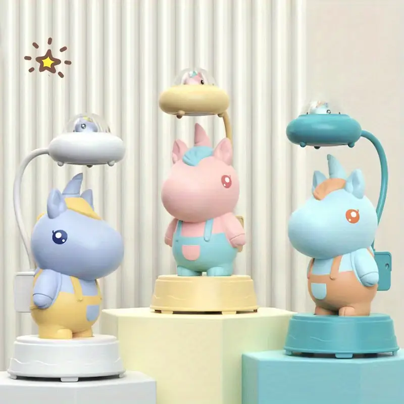 2025 new cartoon with pencil sharpener desk lamp creative desktop ornament desk lamp writing lamp reading lamp Product details 4