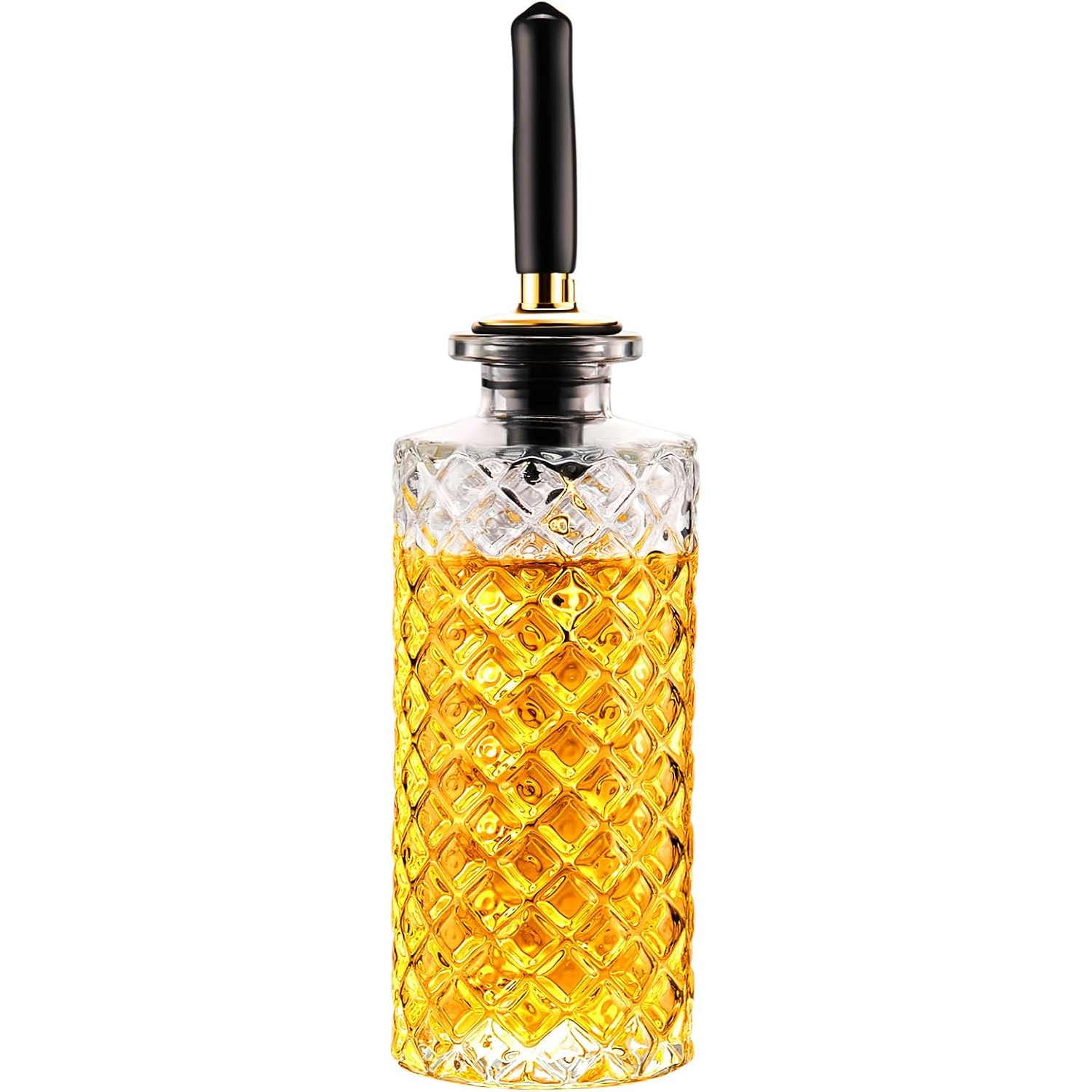 Image of 5 Oz Glass Coffee Syrup Dispenser Bottles | Easy Syrup Bottles With Metal Pour Spout, Suitable For Maple Syrup, Honey, Oil, And Sauces - Slimoon Brand