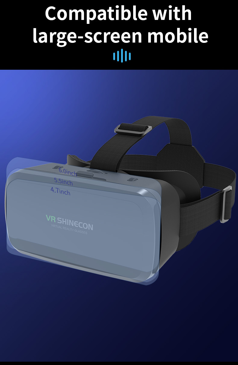Casque VR Universel pour Smartphones - Compatible iOS et Android, avec Lunettes de Jeu HD Immersives pour Films et Jeux de Realité Virtuelle, Conçu avec des Sangles Réglables et une Construction Légère