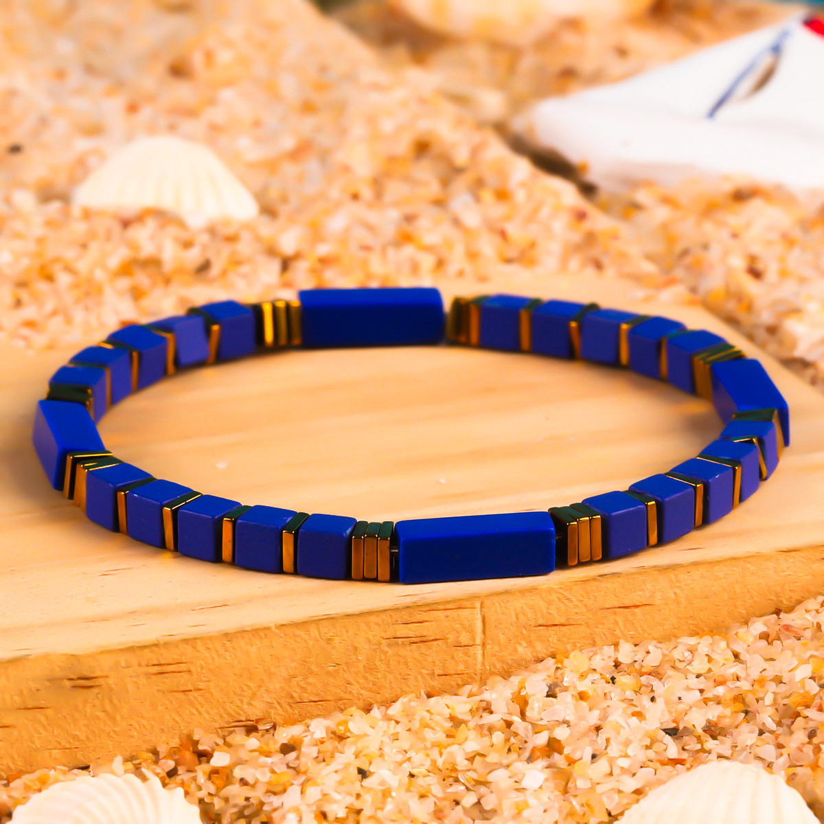 Men's Natural Lapis Lazuli Bracelet, Wealth Attraction