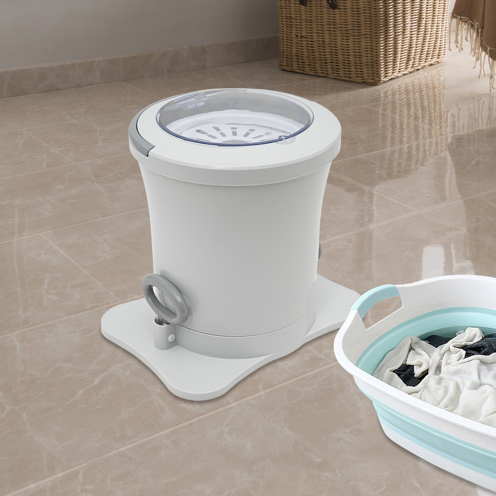 Pyle Portable 2-in-1 Washing Machine&Spin-Dryer-Convenient