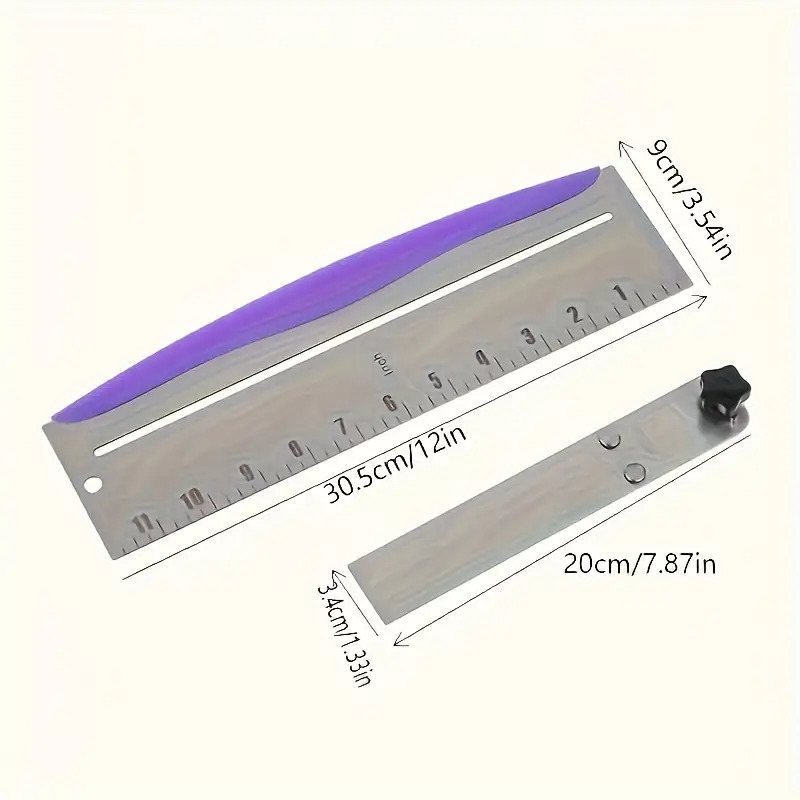 Professional Baking Ruler- Stainless Steel Cake Measuring With Precise Decorating, , Birthday Cakes- Yuhuphyllic Kitchen Accessories, Fashionable Design, Durable Structure