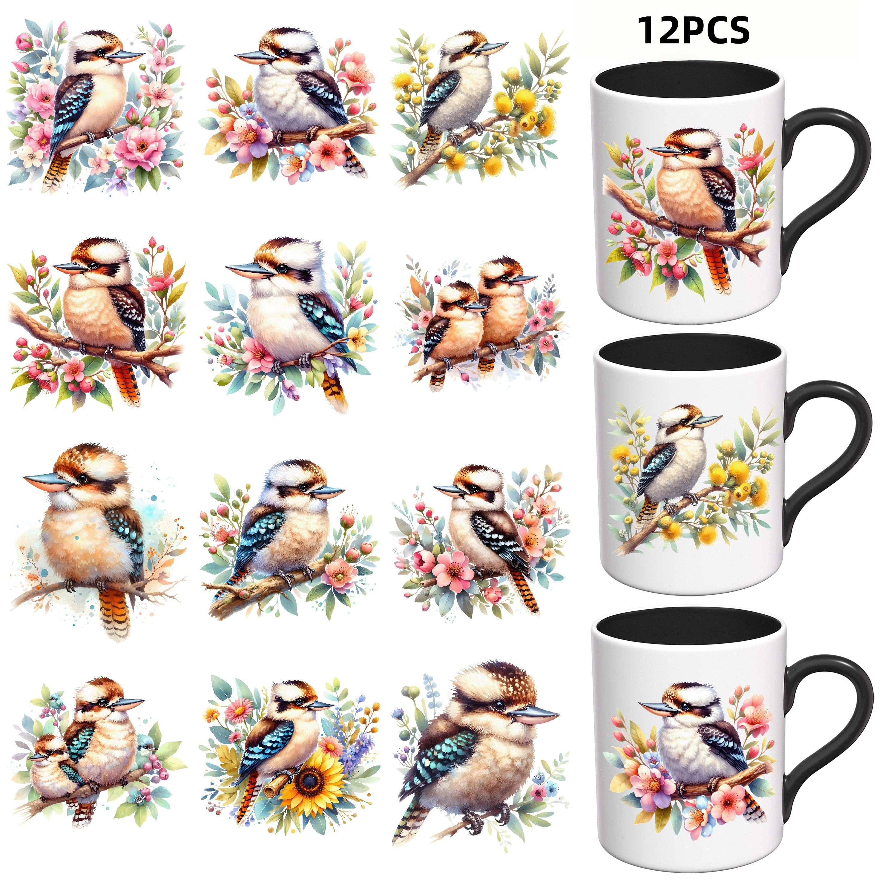 TEMU Uv Dtf Cup Wraps - 12pcs Laughing Uv Dtf Cup, Suitable For Mugs, Water Bottles, Glasses, Coffee Cups, Gifts For , Teachers, (transfer Paper ,