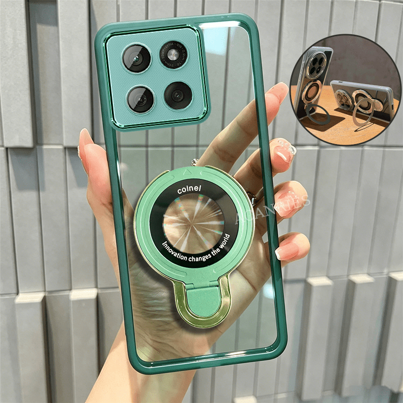 TEMU Phone Case: Acanries Case For Motorola For Moto Edge 60/ Edge 60 Fusion/ Edge 60 Pro/ Edge 60 Stylus With Magnetic Fold Holder Luxury Girl For