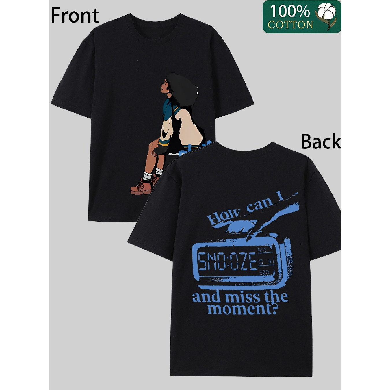 

Soft & Comfy 100% Cotton Casual T-shirt For Women - 'how Could I Miss ' Print, Crew Neck, Short Sleeve, Wear, Machine Washable