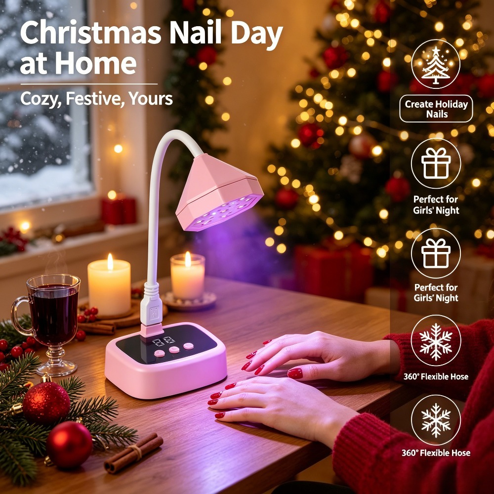 360° Rotatable Nail Lamp 4pcs Set with Nail Tools