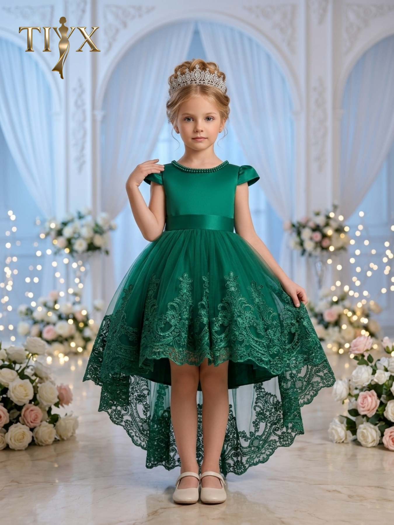 outfit green dress THML: Feeling Your Best Green Tiered Midi Dress – Shop the Mint main image 1
