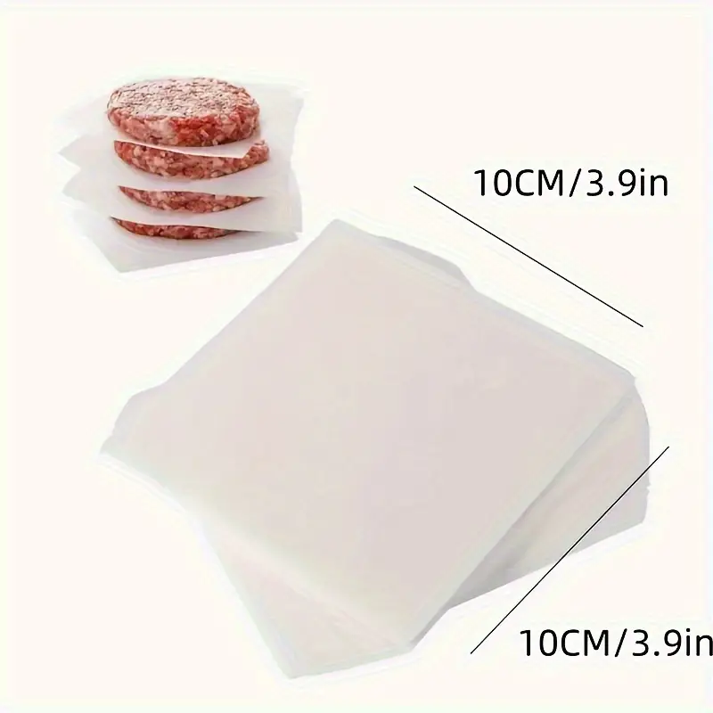 100 sheets 3 9x3 9inch square paper suitable for separating bbq food and candy packaging or as baking and candy wrapping paper Product details 1