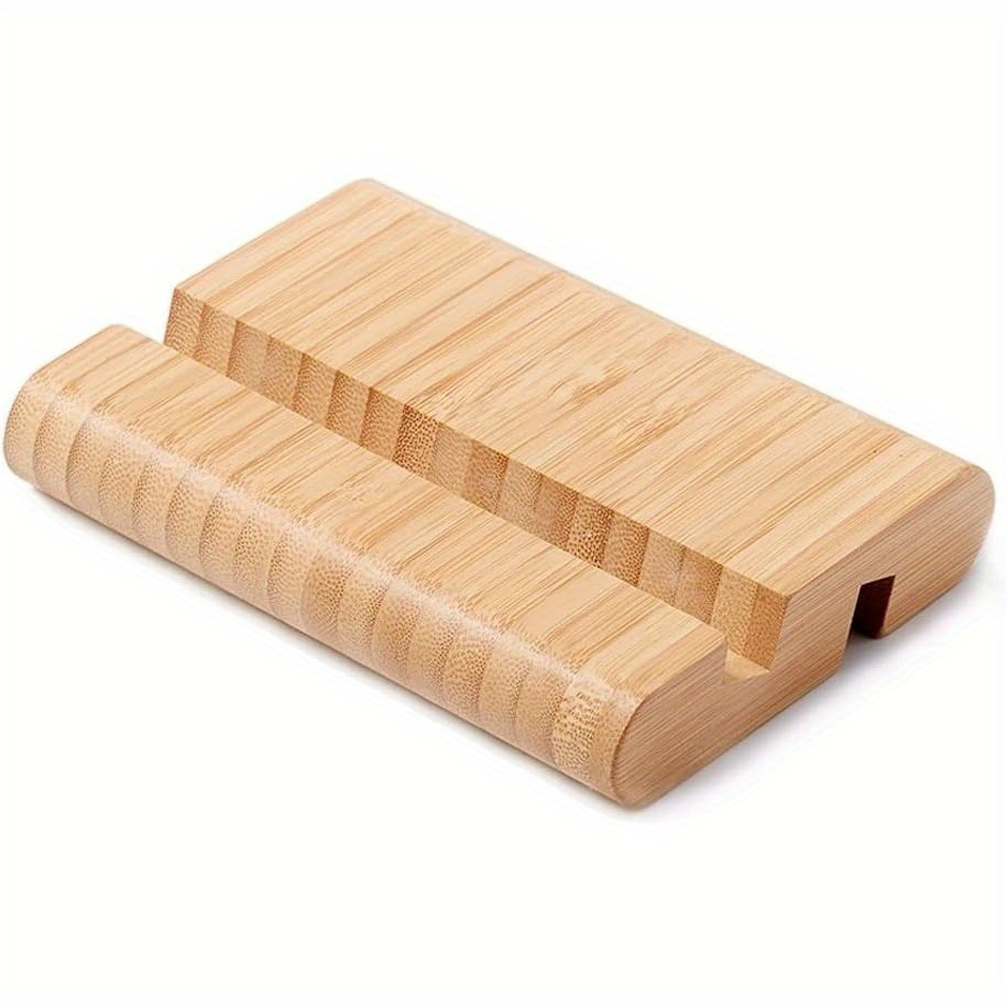 Bamboo Phone Stands, Wooden Desktop Tablet Stands, And Wooden Phone Stands Compatible With Iphones, Ipads, And Other Mobile Phones And Tablets