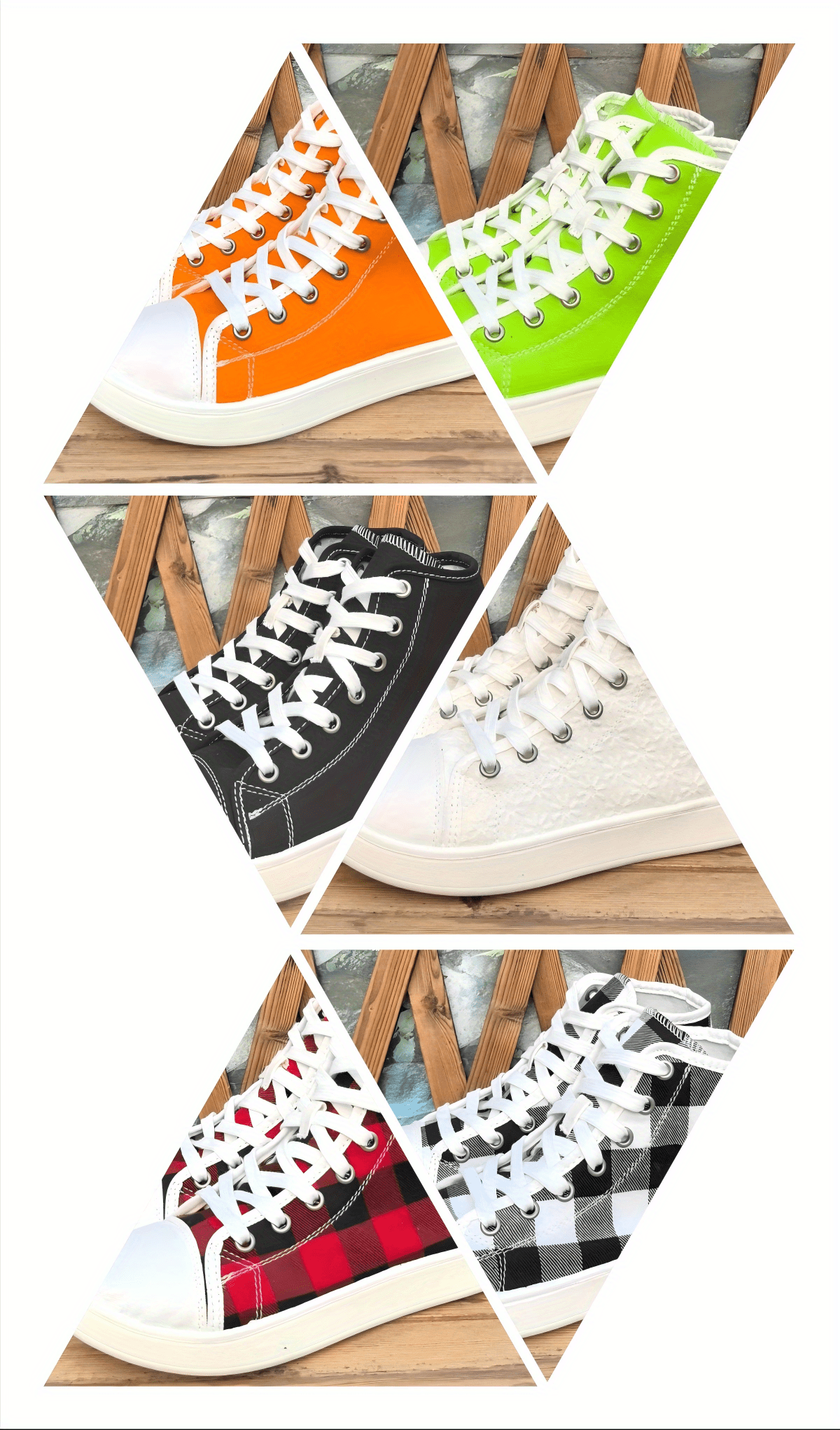 Sneakers, Women's High-Top Lace Skate Shoes with 2D Print - Premium Series, Fashionable and Design. Simple yet Elegant Style That Is Lightweight, Comfortable, Breathable, Moisture-wicking; Essential for Students During Back-to-school Season or