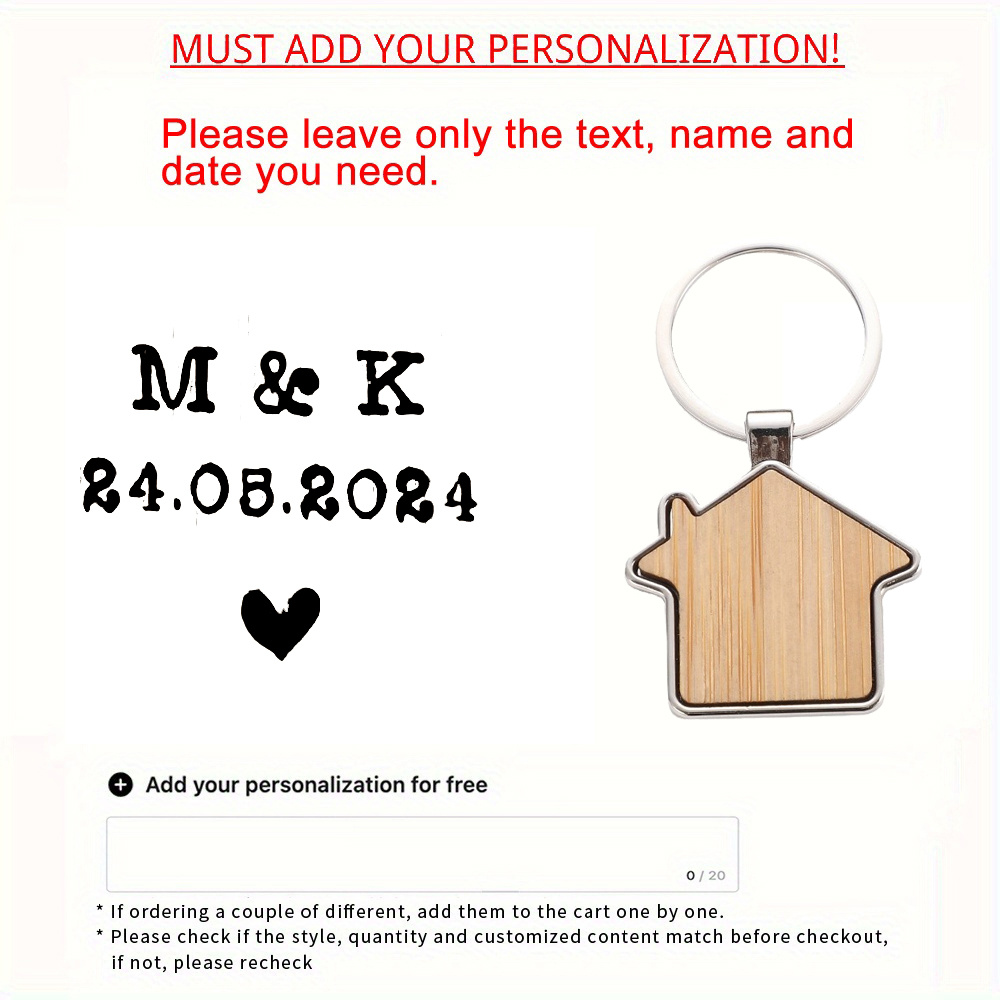 TEMU 1 portachiavi personalizzato per la casa, portachiavi per la a casa, nuovo portachiavi per la , portachiavi per trasferimento, regalo per casa,