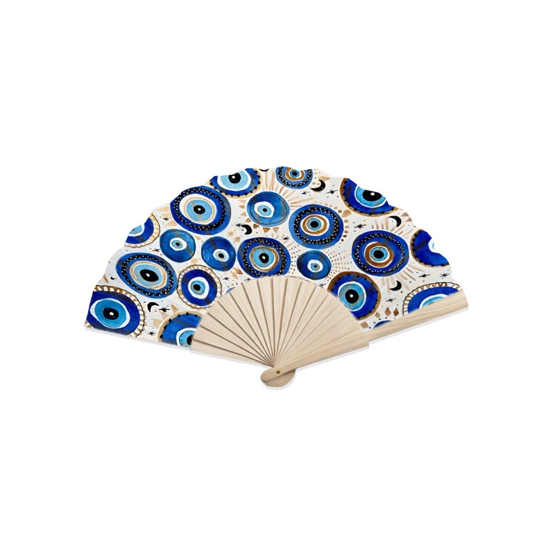 TEMU 1pc Handheld Wooden Folding Fan, Stylish Hand Fan, Portable Summer Cooling Folding Fan, Suitable For Parties | Weddings | Performances | Dance -
