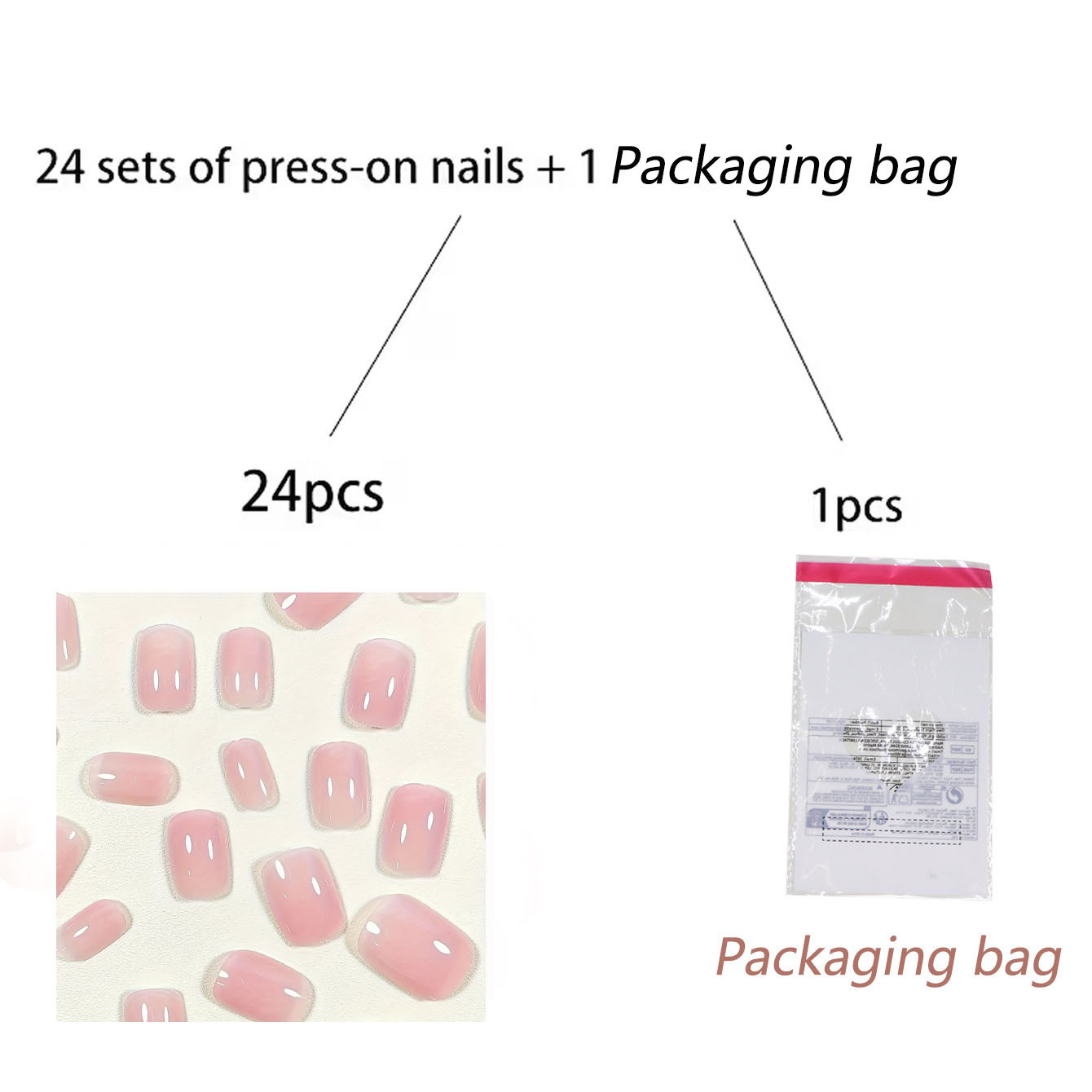 TEMU 25pcs(24 Wearable Armor+1packaginof Short Nail Set, Solid Color Glossy Pressed Nails, Easy To Apply And, Removable False Nail Stickers, Suitable