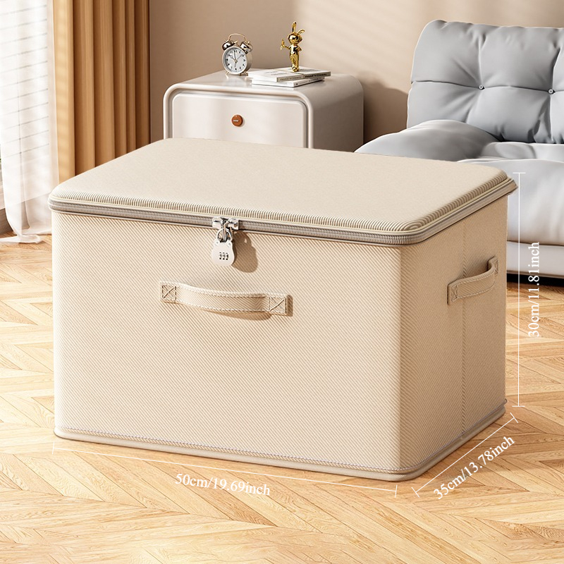 Multifunctional Lockable Storage Box, Thickened Steel Frame