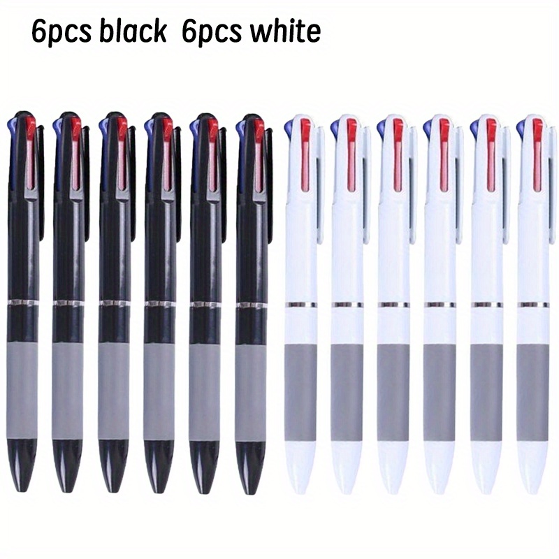 Set Of 12 Pens In : Red, Black, And Blue. Classic Gel Ballpoint Pens Suitable For Writing And Offices