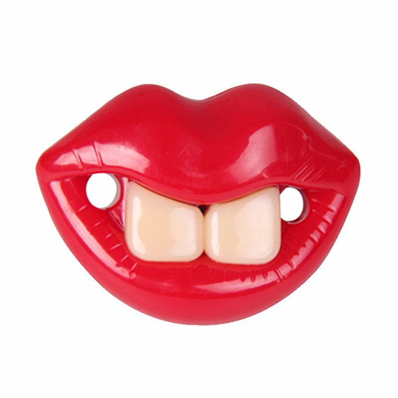TEMU Soothing Item Chew Toys For Dogs - Interactive Red Lip-shaped Exaggerated Teethers For Games And Dental Health