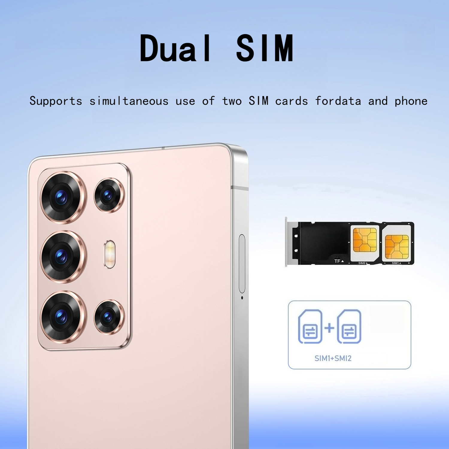 2026 new   unlocked smartphone featuring a 6 8 inch hd large screen   4 64gb memory unlocked phone   with all carriers supports   dual standby and type c interface Product details 3