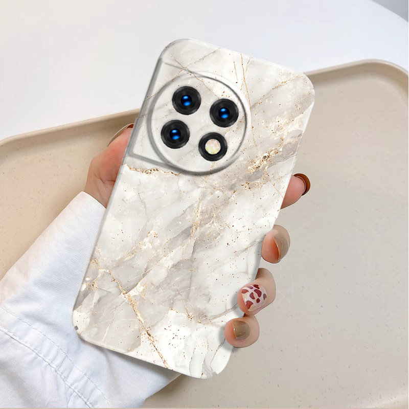 TEMU Phone Case: Luxury Quicksand Marble Pattern All-inclusive Shock-proof Hardshell Phone Case For Oneplus 13 12 11 10 9 9r 9rt 9t 8 7 7t 2 3 2v 3v