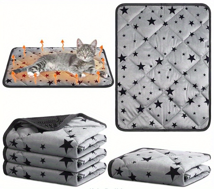  ing cat mat reusable machine washable for winter thickened   pad with cozy padding thermal pet nest ideal for small dog small cats Product details 0