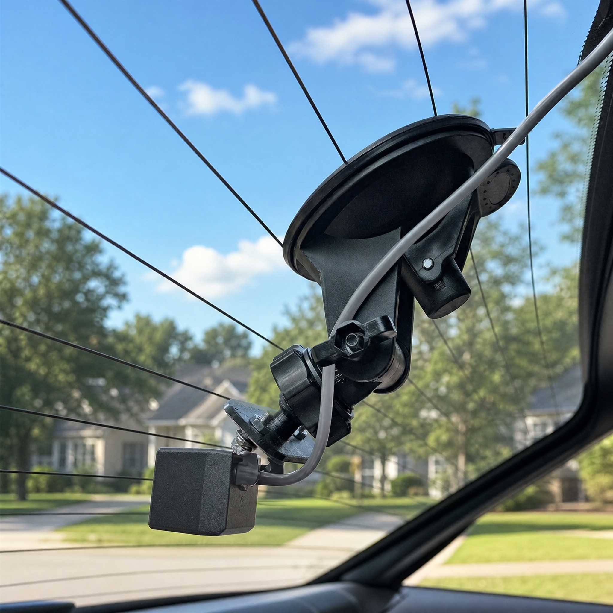 TEMU Adjustable Adhesive Mount Bracket For Backup Camera, Rear View Reversing Camera Stick-on Holder, Angle Parking Aid Fixed Base, Universal