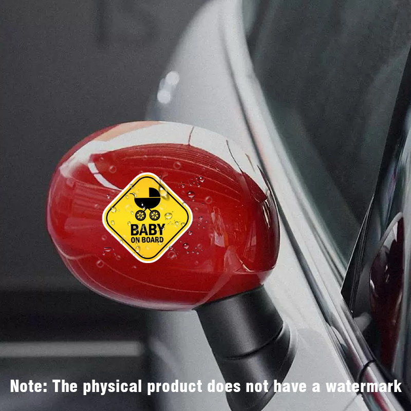 Baby On Board Pram Funny Warning Sign Car Bumper Sticker Decal