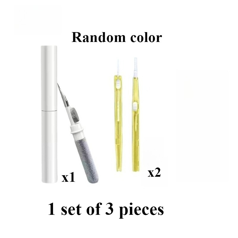TEMU 1 Set Of 3pcs Multifunctional Mobile Phone Earphone Cleaning And Repair Tools (color Random), Including 1pc Wireless Earphone Cleaning Pen And