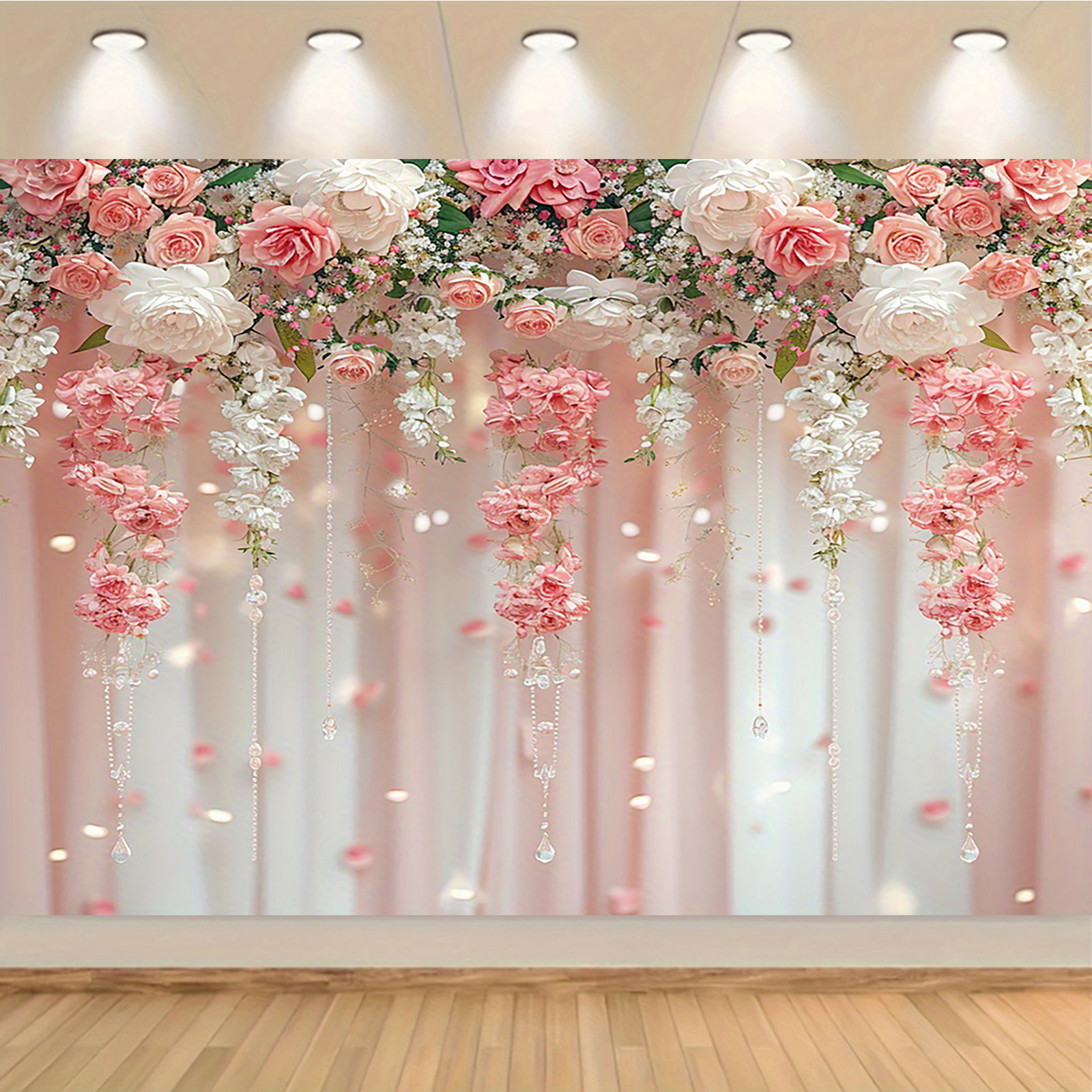 

1pc Polyester Backdrop For , Bridal , , First - Decoration , No Needed, For & Decor,