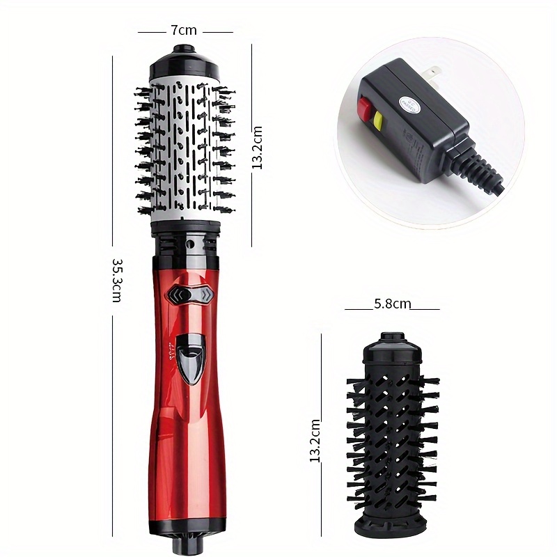 2-in-1 Rotating Hot Air Styling Brush – Multi-Functional Hot Air Comb for Curling and Straightening, Salon-Quality Results at Home — Zaynora Luxury Marketplace