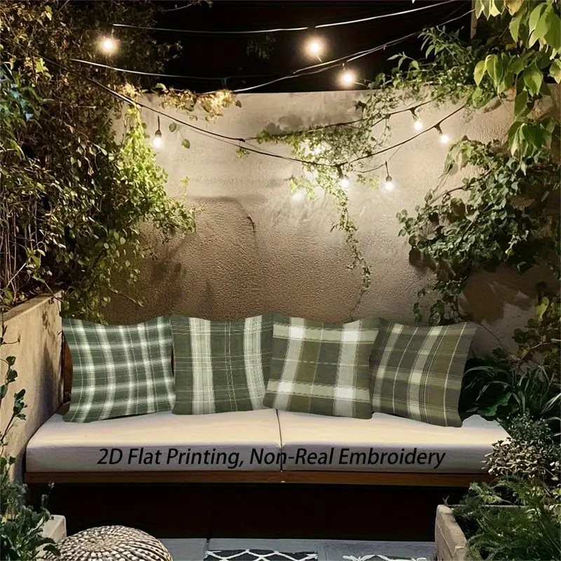 4pcs pillowcases double sided two dimensional solid hidden zipper soft comfortable game room graduation season and decoration no insert machine washable retro style modern embroidery effect durable fabric easy to c Product details 6