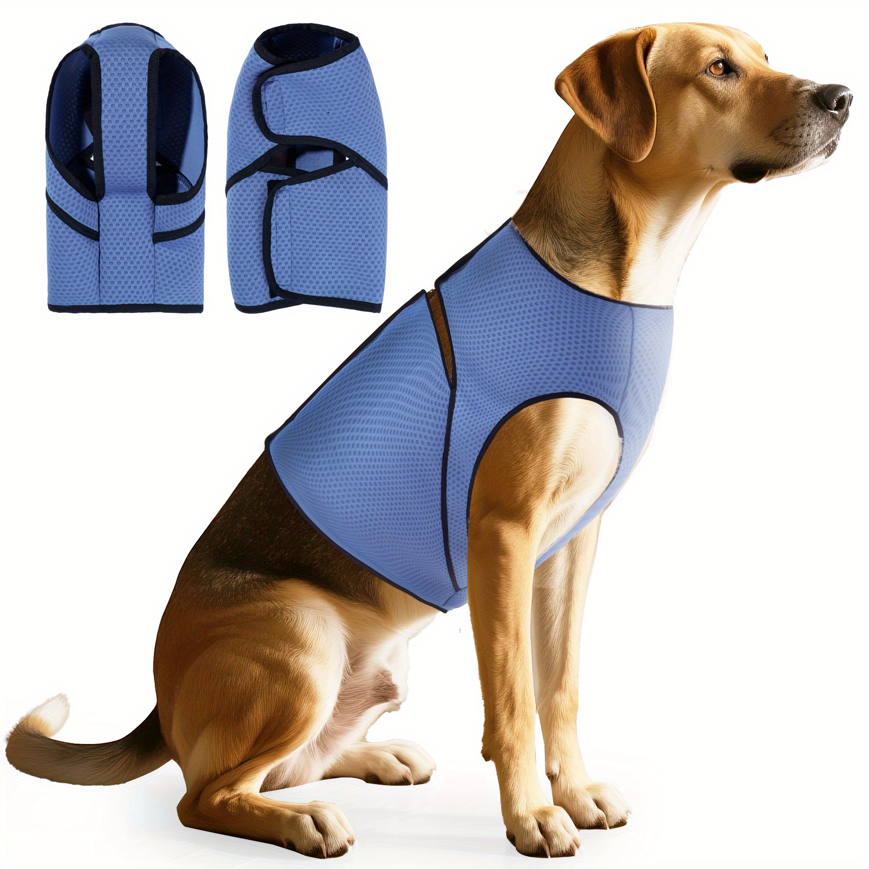 dog anxiety vest, comfortable dog calming jacket, separated small