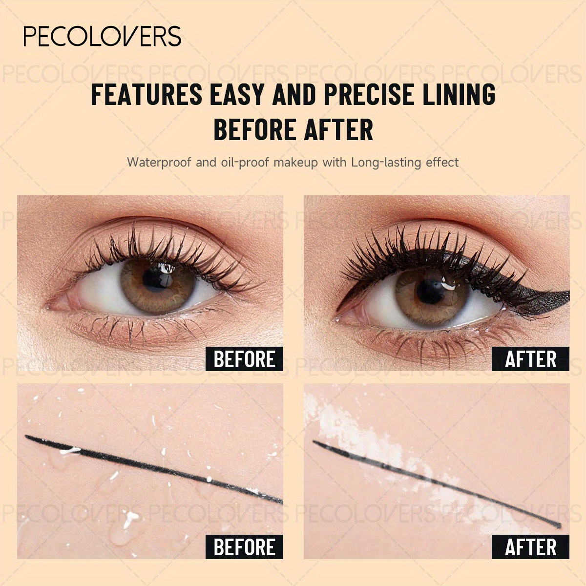 Liquid Eyeliner Pen, Quick-Dry Waterproof and Long-Lasting