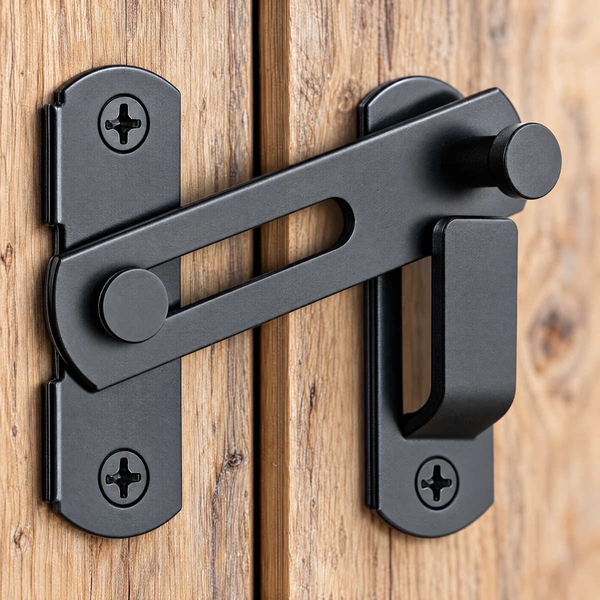 TEMU Commercial Grade Stainless Steel Sliding Door Lock, 180-degree Flip Non-electric Durable Latch, Bathroom Window Outdoor Security Lock, Enhancer,