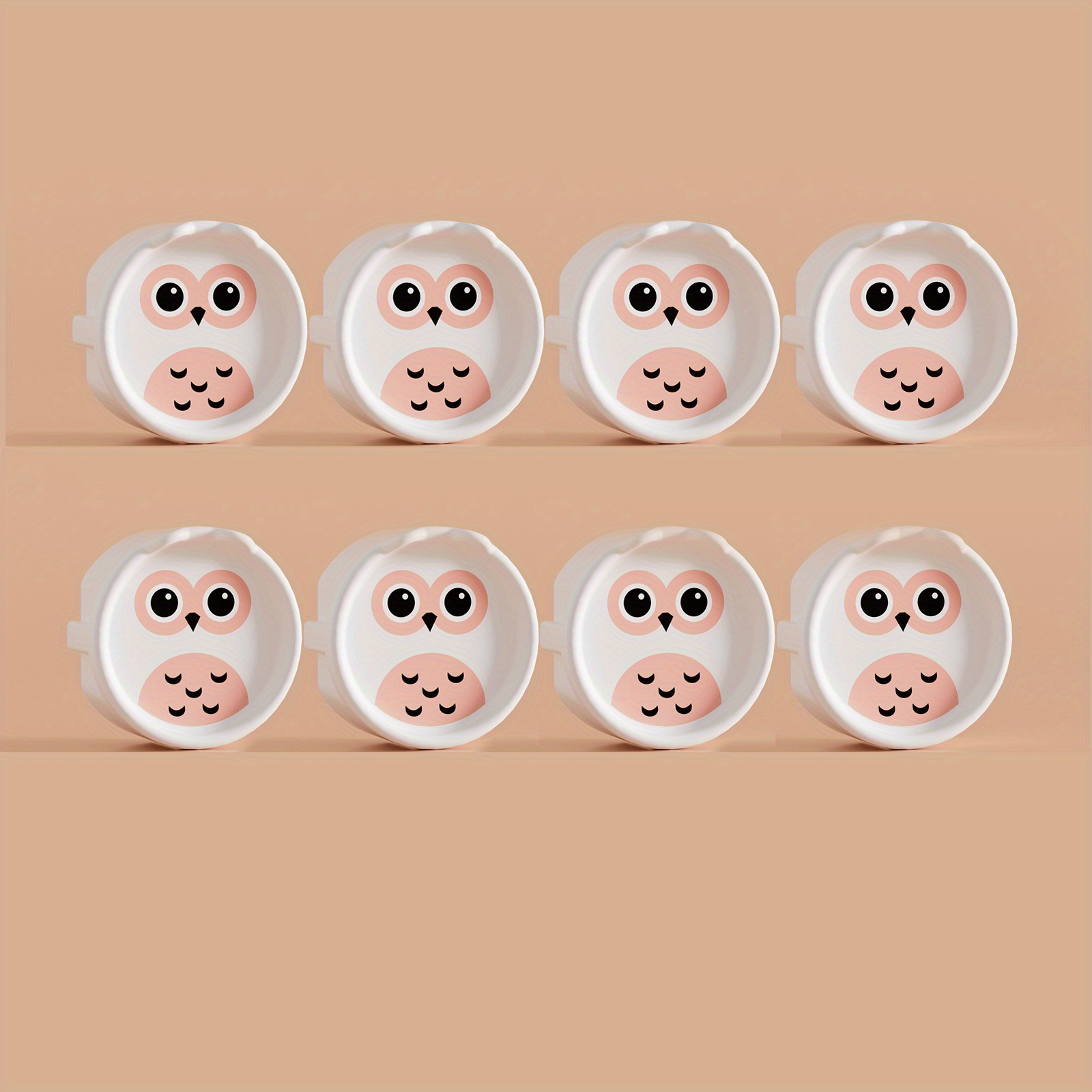 8pcs European Standard Socket Cover - Dustproof And Shockproof, Suitable For 2-hole 2-phase Power Sockets, Home And Office Safety Protection