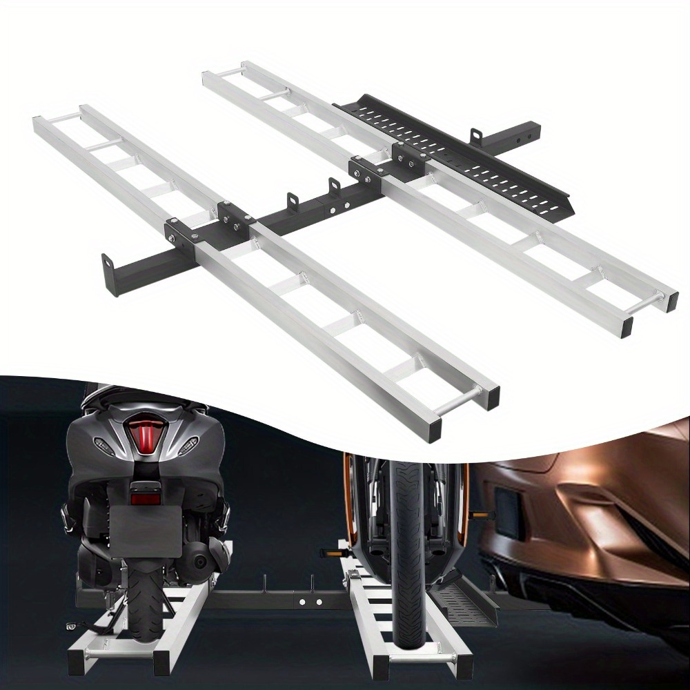 aluminum double motorcycle carrier, motorcycle hitch carrier