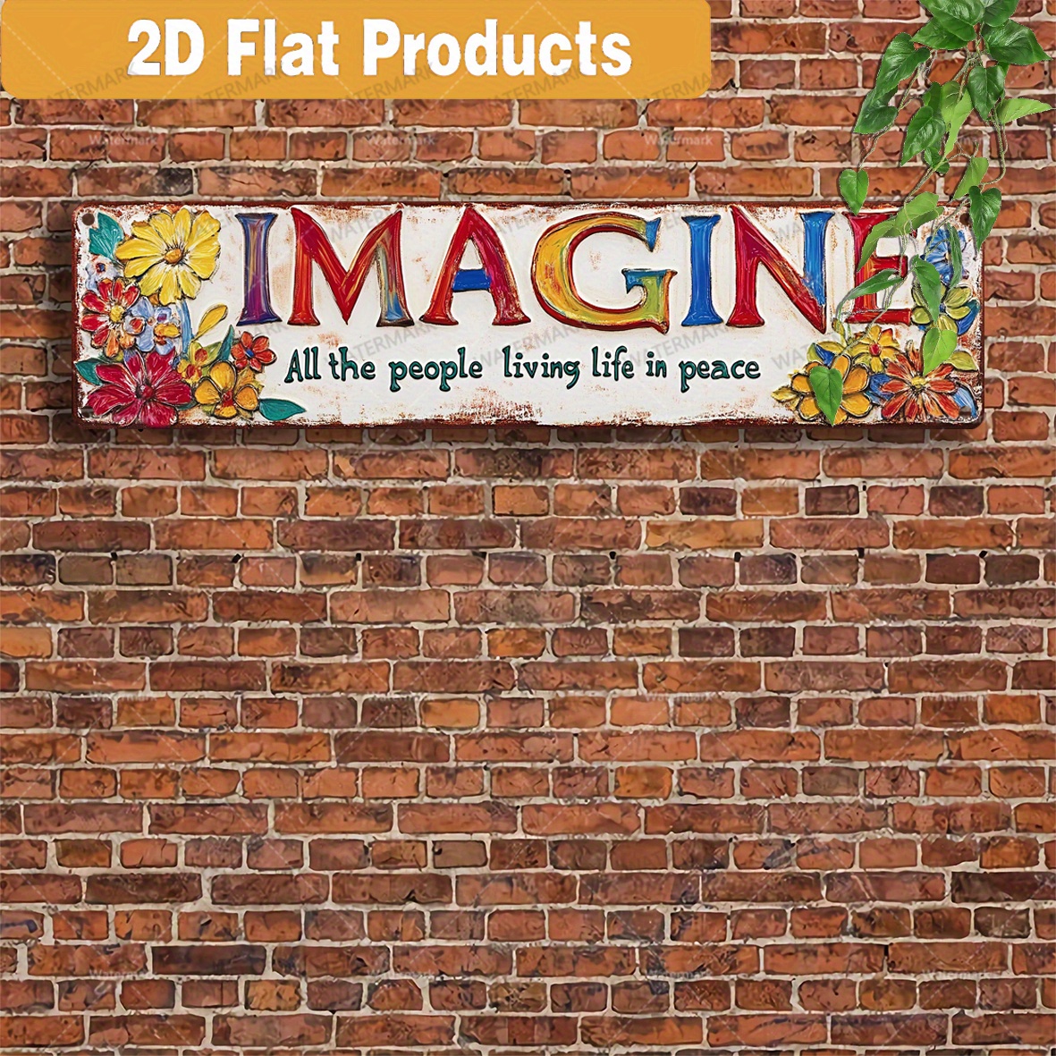 TEMU Collectible Figurines Pendants, Drops & Finials 2d Flat, 1 Retro Wooden Wall Sign With The Quote " All " And - Rustic Farmhouse Decor, Suitable