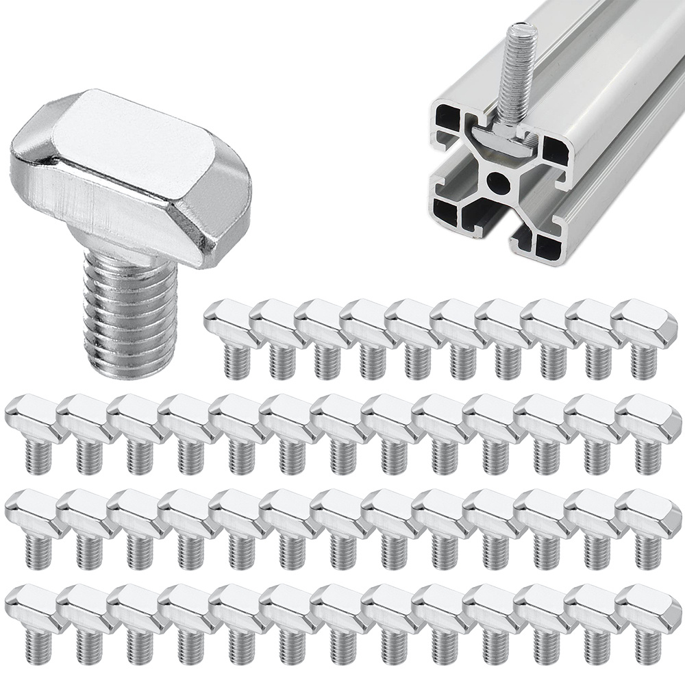 Image of 1 Set 100pcs M6 X 16mm T-nut, -slot Nut For & 30 Series Profile, Slot 8mm European Standard Fastener