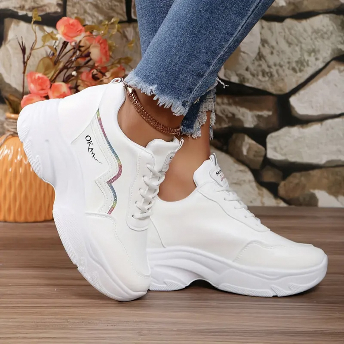 Chunky Sneakers Girl White Shoes Flipkart Flipkart Designer Canvas