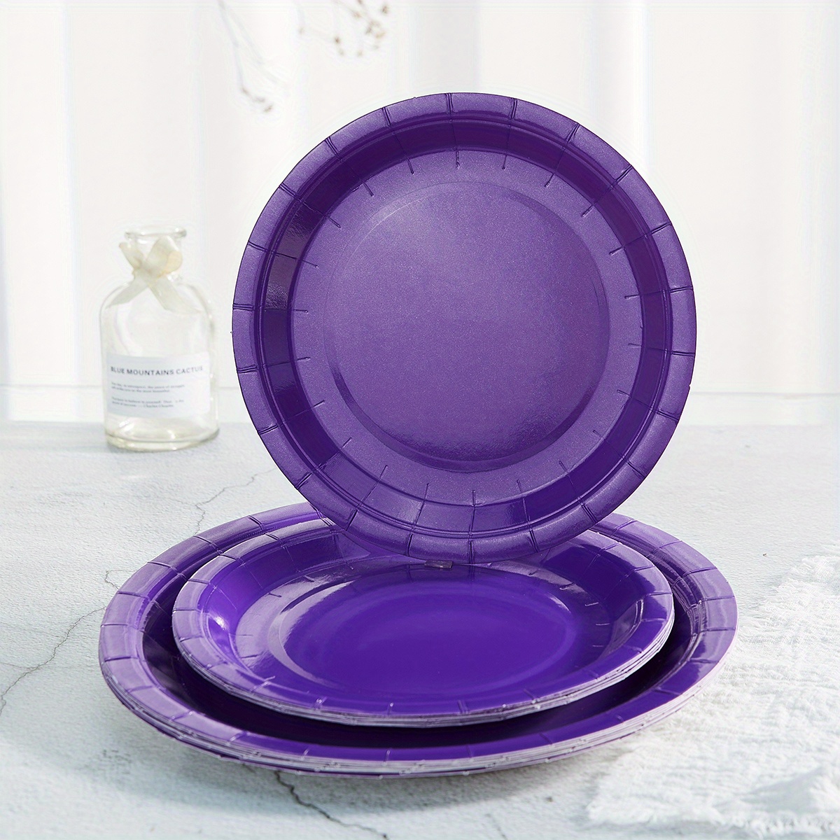 Lavender - Square 9\" Dinner Plates (Pack Of 14) - Event Decor Shop