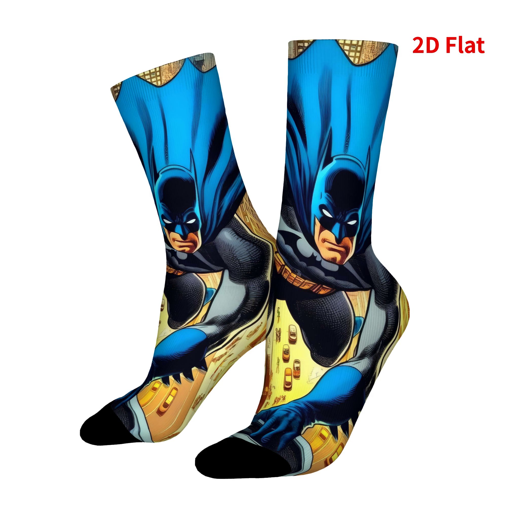 TEMU Batman Rooftop Men For Man's Sock Comfortable Fashion For Casual Wear 2d Print Design Fun