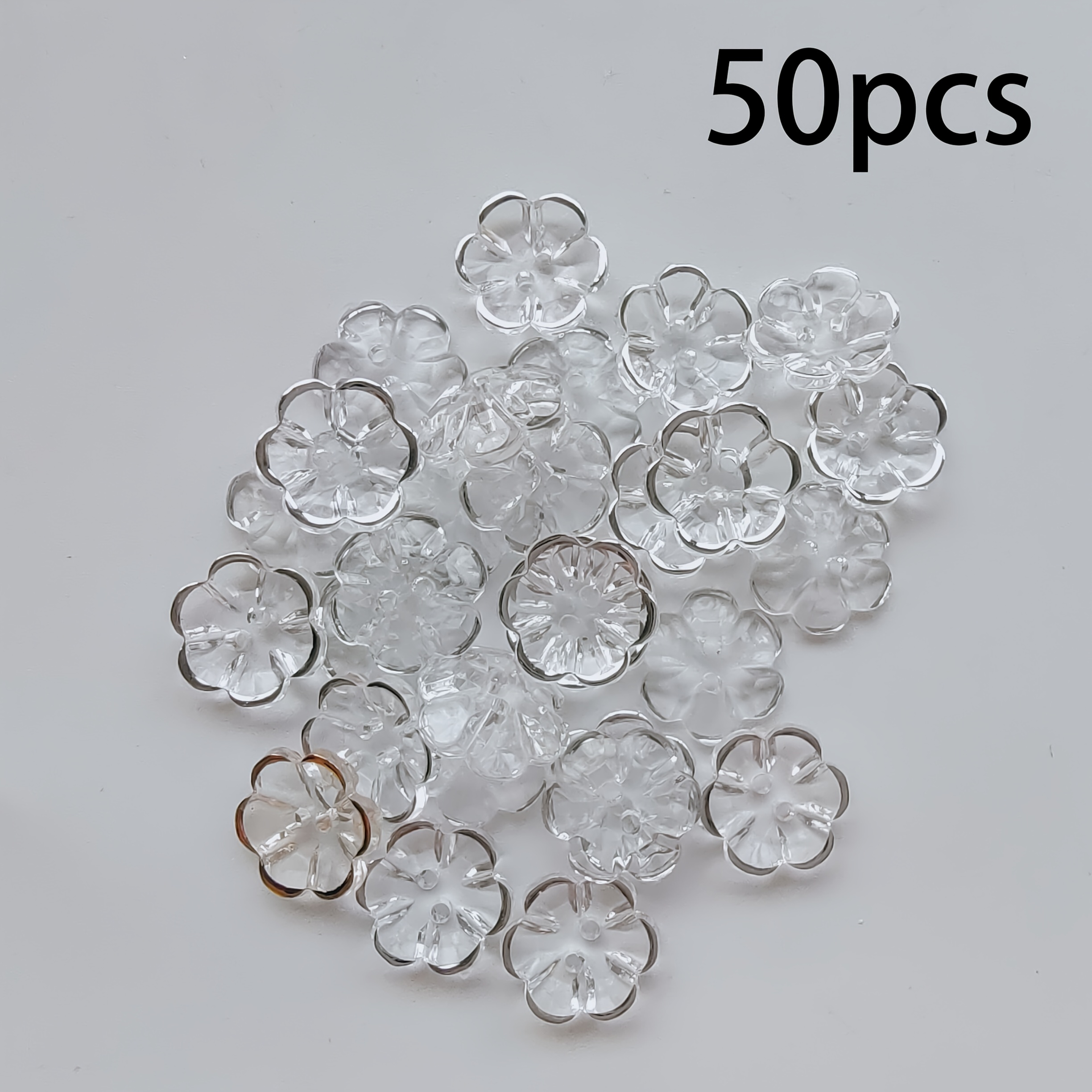 TEMU Acrylic Buttons With 2 Petal Holes- Multicolored, Durable Material For Sewing And Crafts, Perfect For Jewelry And Accessories, Sewing Buttons|