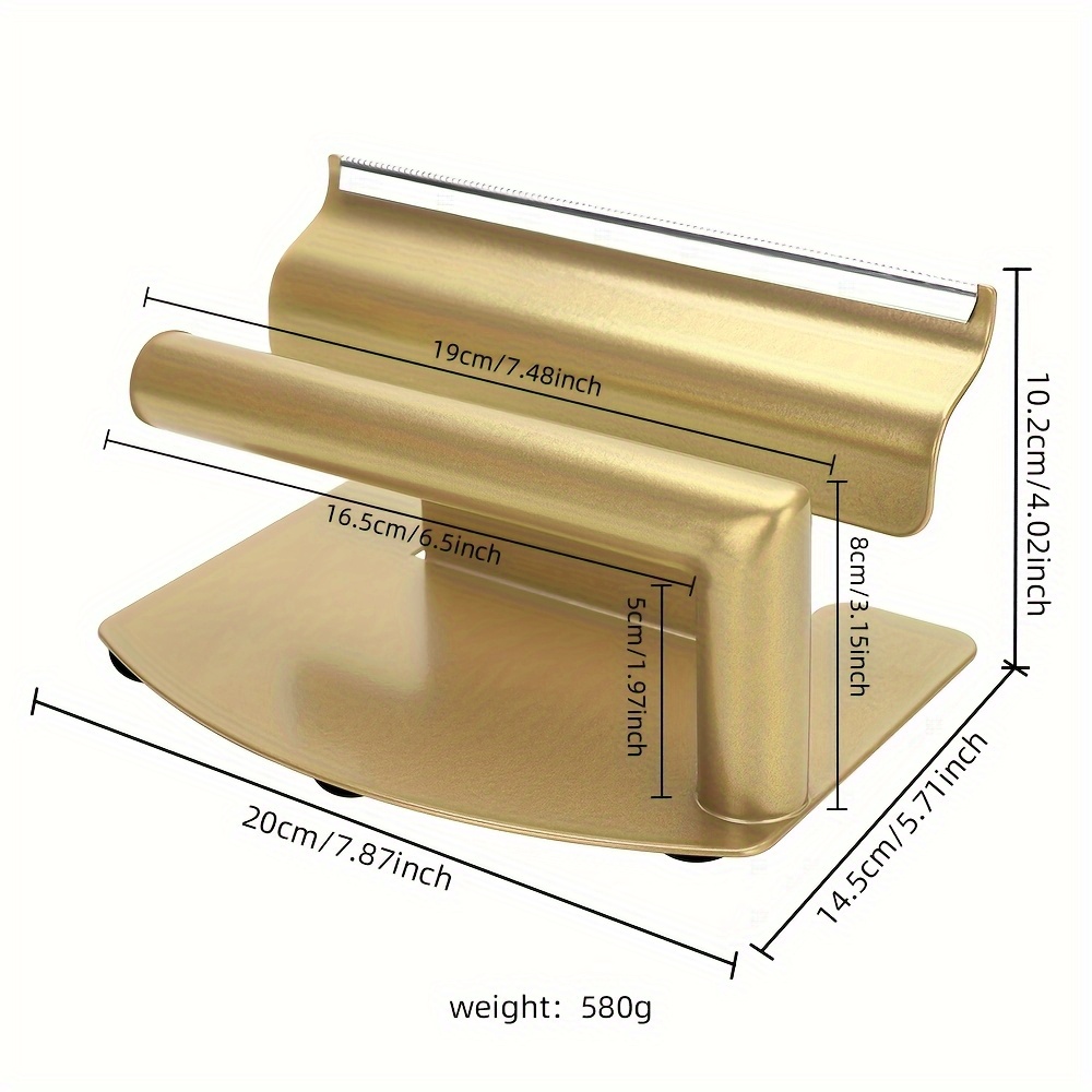 Image of 1pc Foil Cutter, Golden/black , Hair Dyeing Foil Cutting Tool Suitable For Professional Hair Salon Use, Ideal As Holiday Gift