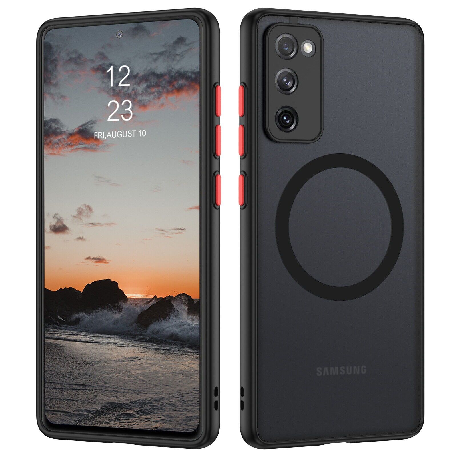   para móvil: para galaxy s20, s20 plus, s20 ultra, s20 fe 4g/5g   en 2020 con   magnética y cubierta delgada