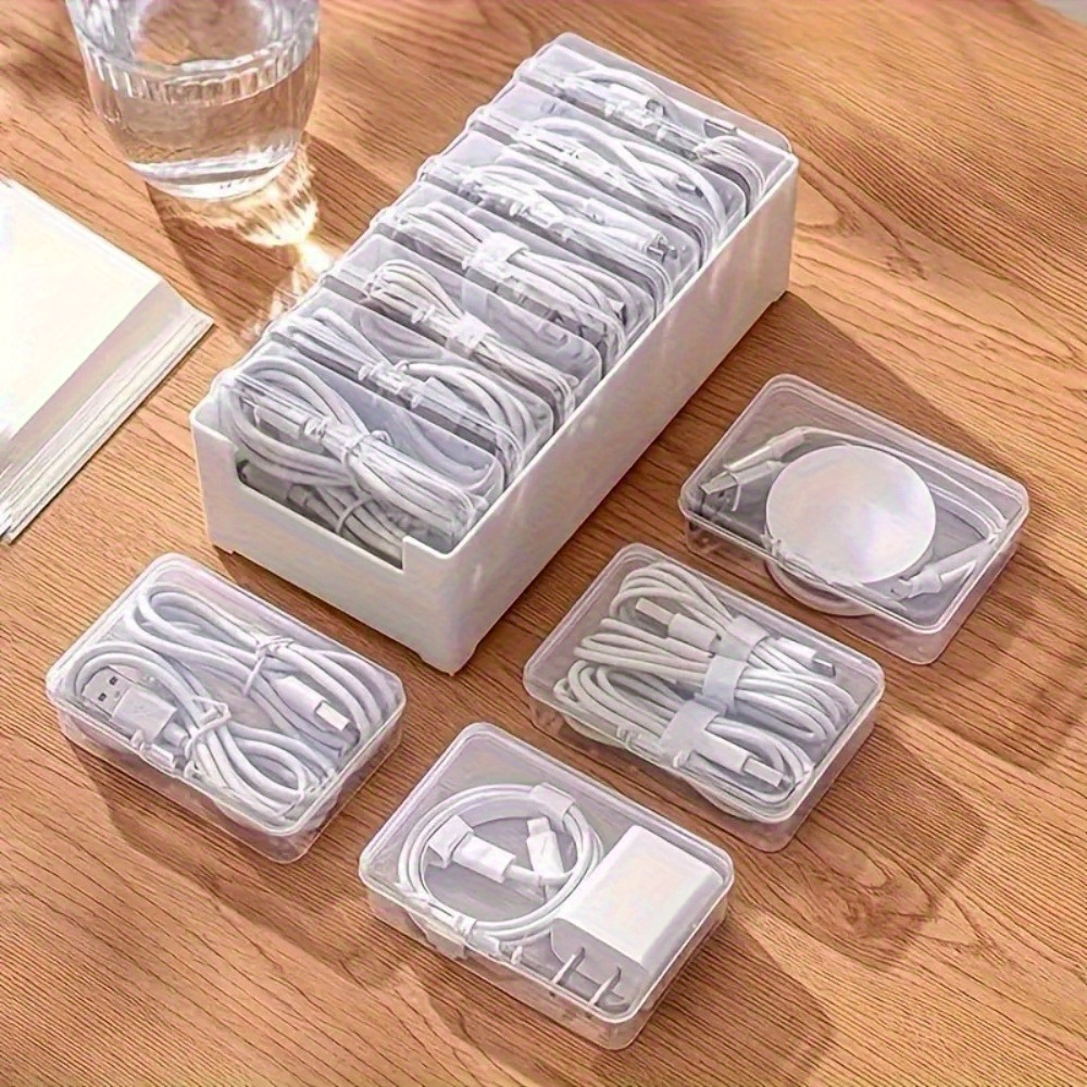 

Box Set - Desk Organizer For Charging & Cables, Drawer -compartment
