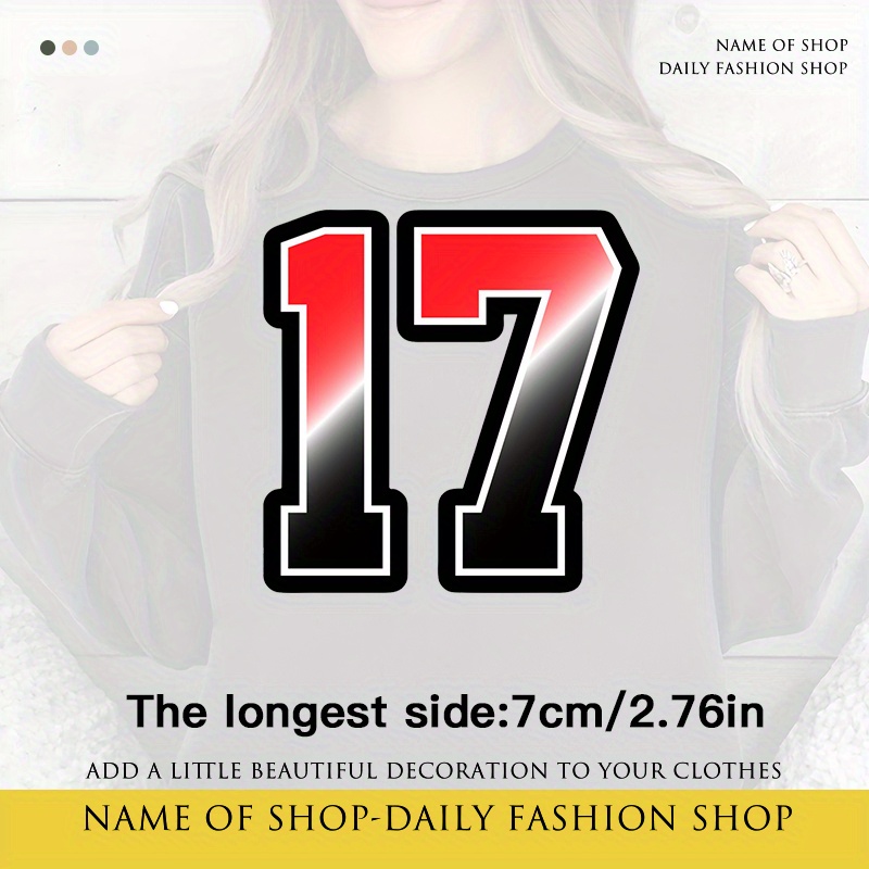 TEMU 17-inch Heat Transfer Sticker - Red And Design, Suitable For T-shirts, Face Masks, Hats, Jeans, Backpacks, Pillowcases - Easy-to-apply Heat